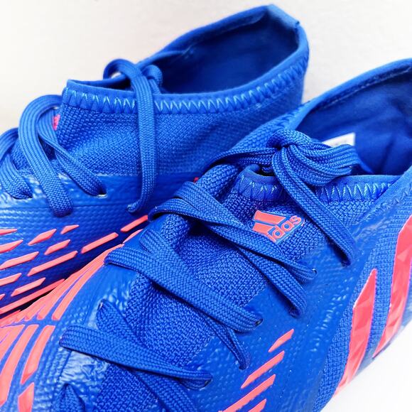 NEW Adidas Predator Edge .2 FG Blue Soccer Football Cleats Shoes Mens Size 5 - Picture 3 of 7